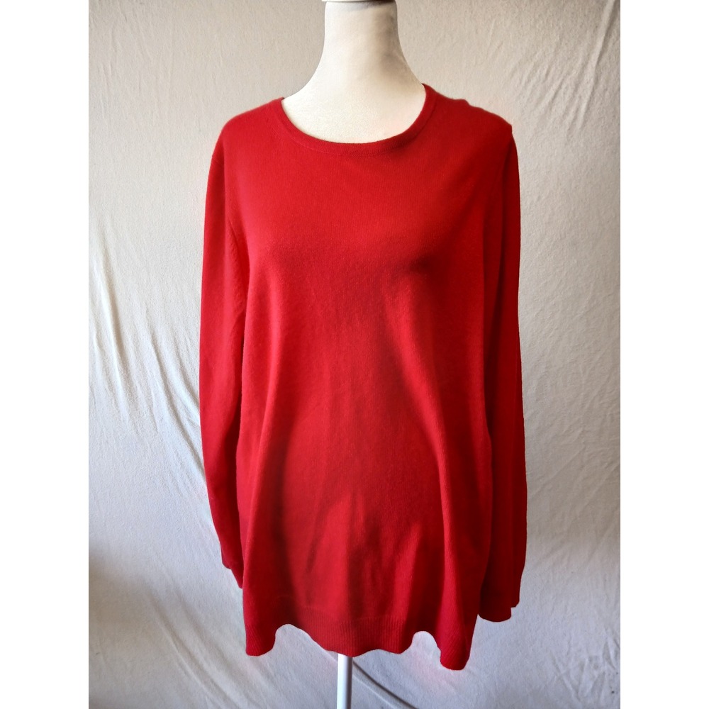 Cashmere charter club red size 2XL quiet luxery Preppy country club soft